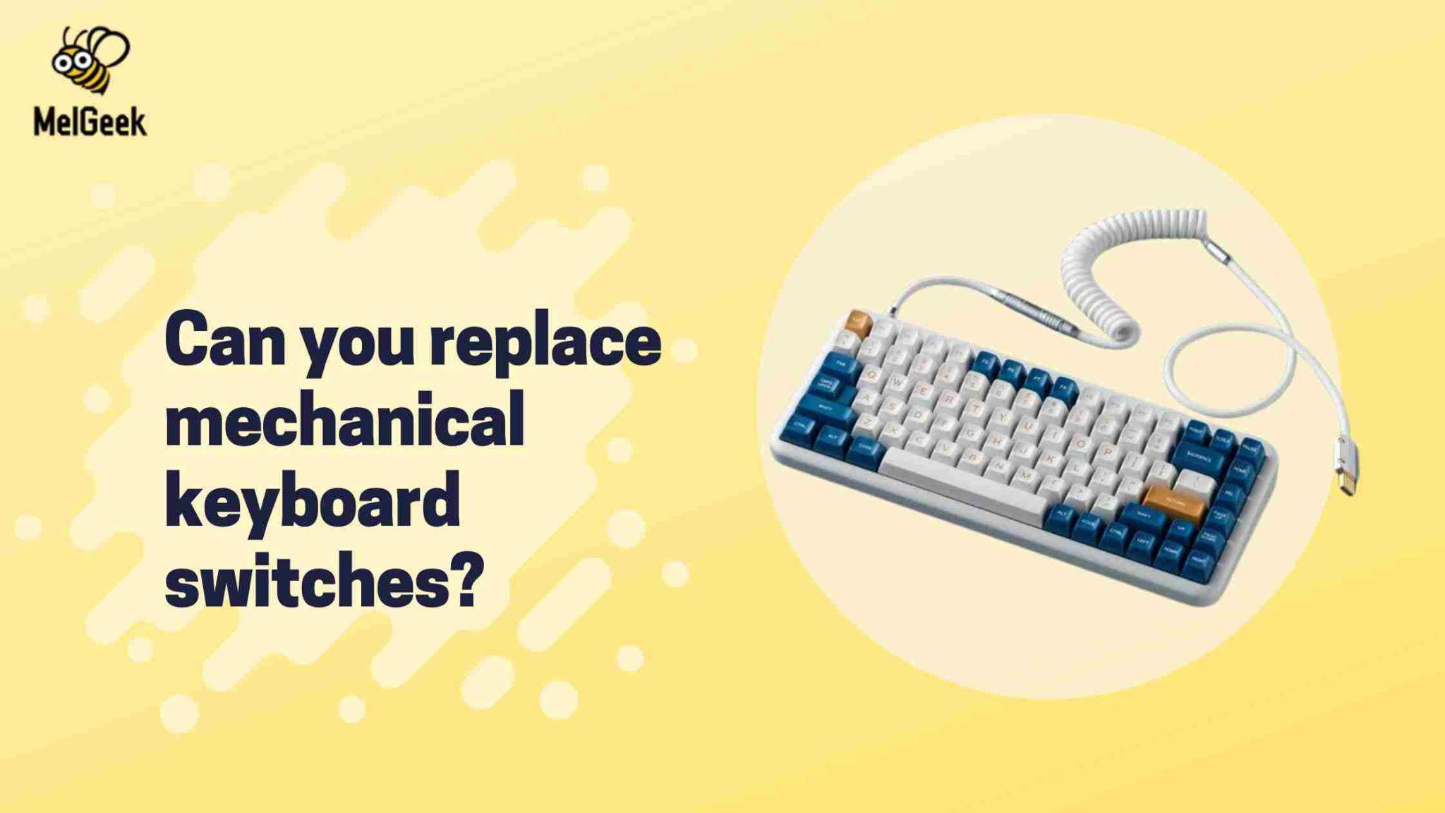 Can you replace mechanical keyboard switches?