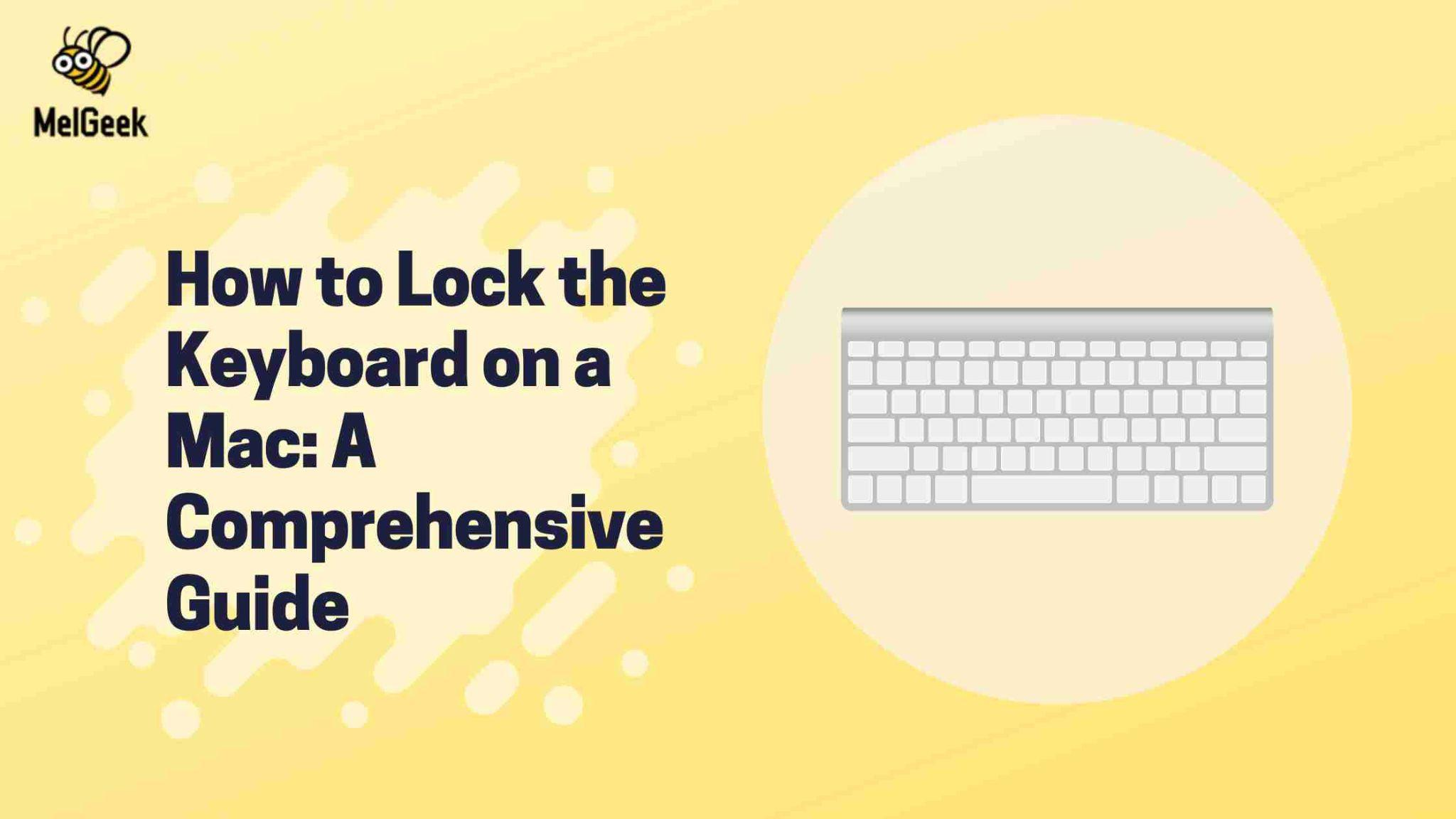 How to lock keyboard on mac