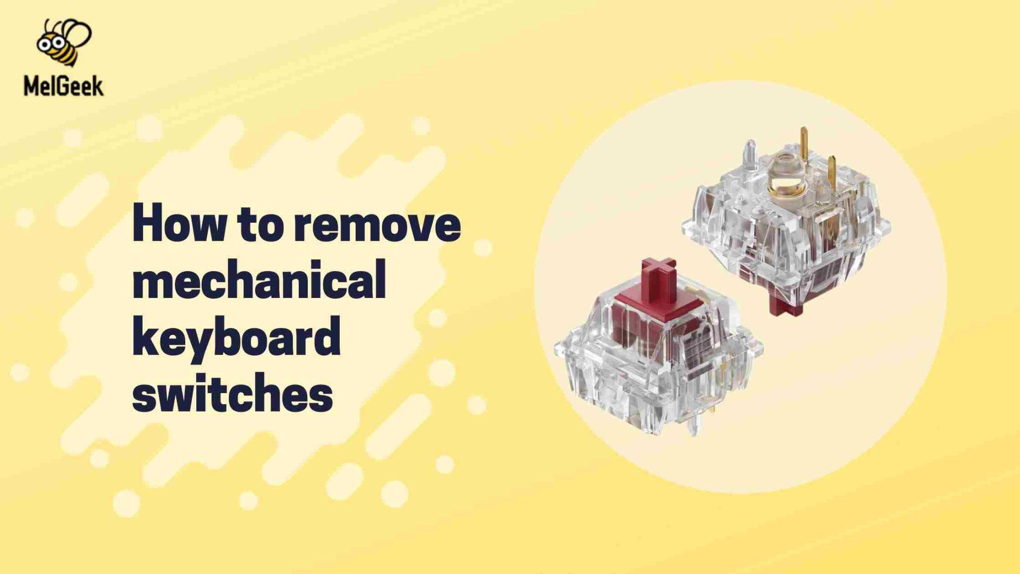 How to remove mechanical keyboard switches