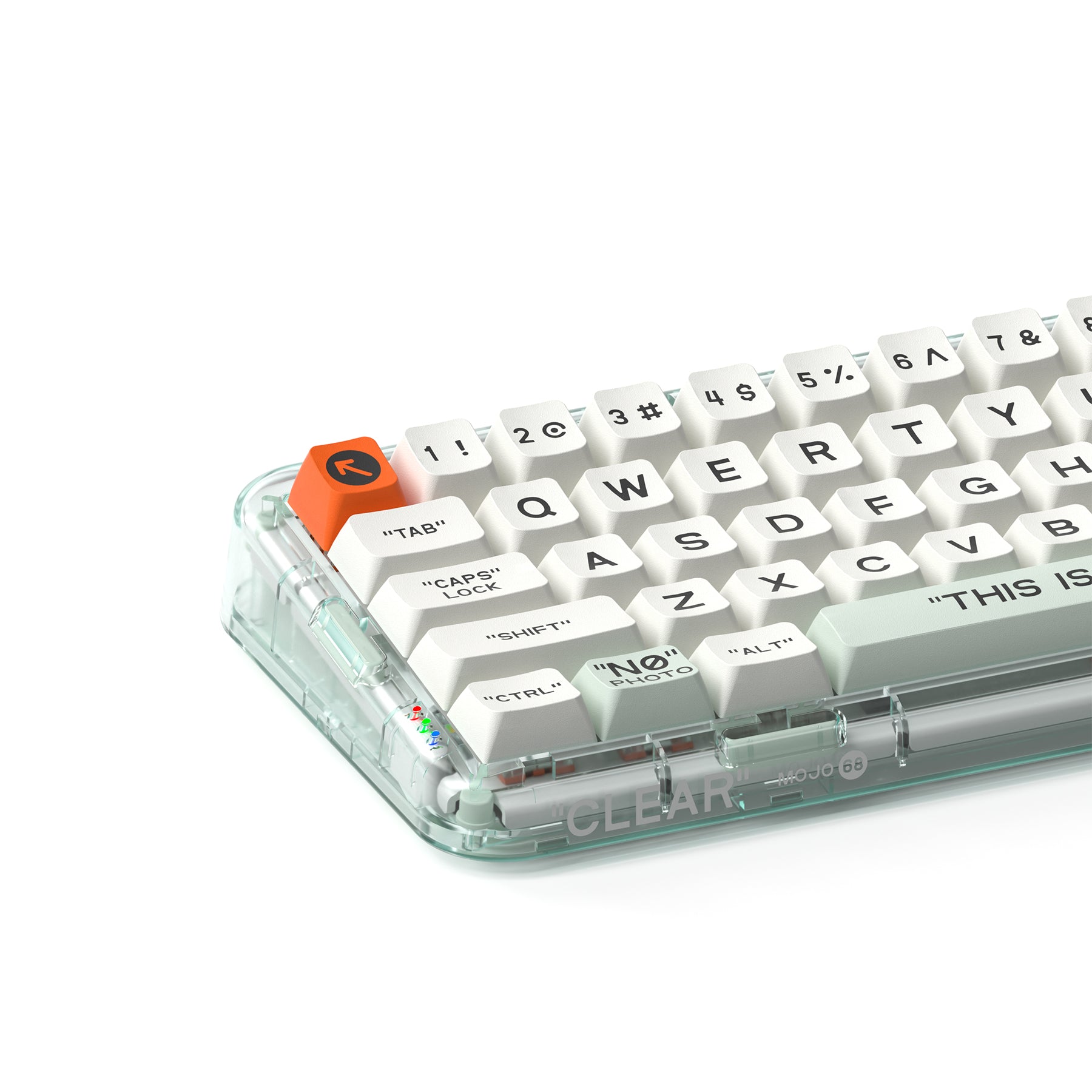 MOJO68 Plastic mechanical keyboard with ABS keycaps